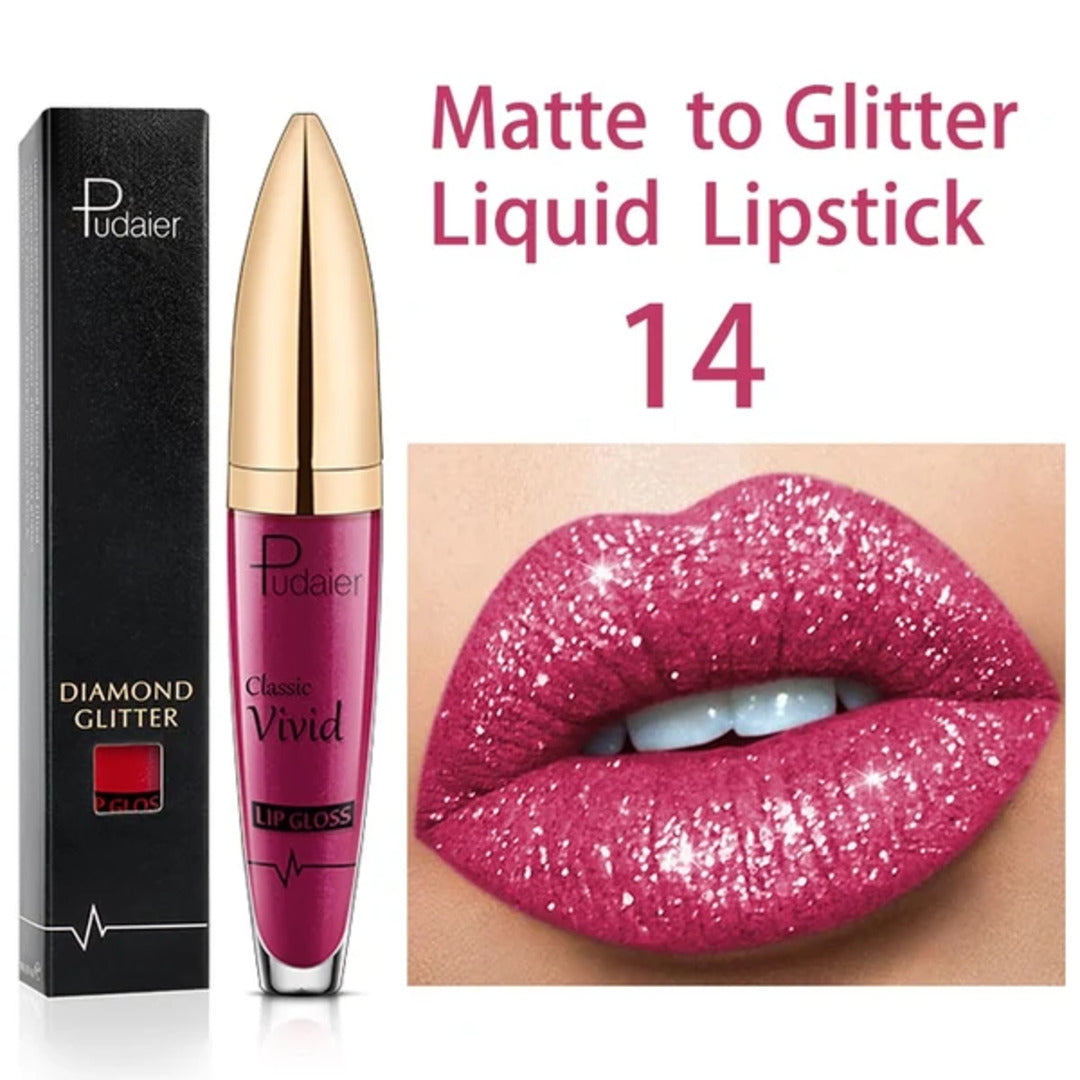 GlitterGlam - Aantrekkelijke glitter lippenstift | 1+1 GRATIS