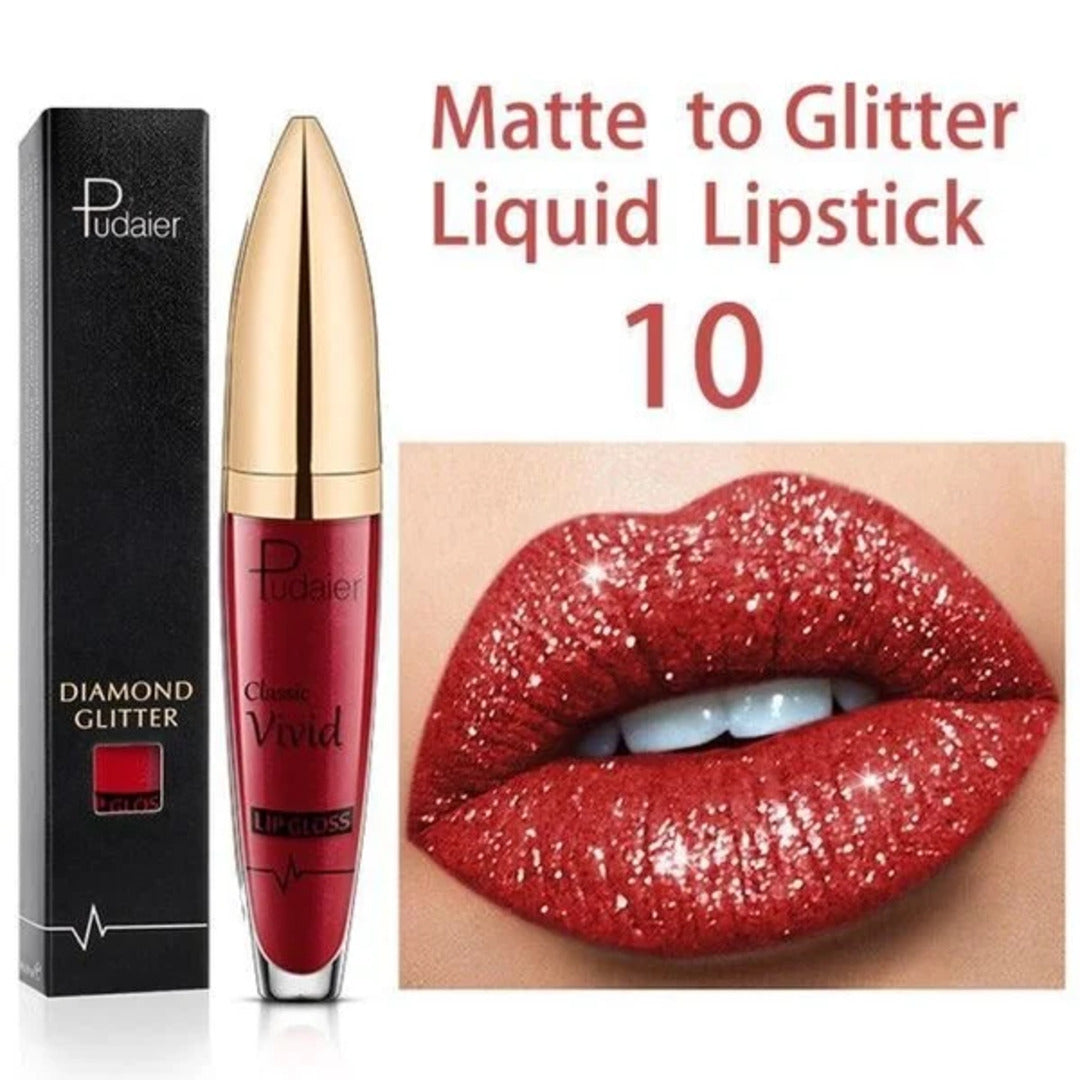 GlitterGlam - Aantrekkelijke glitter lippenstift | 1+1 GRATIS