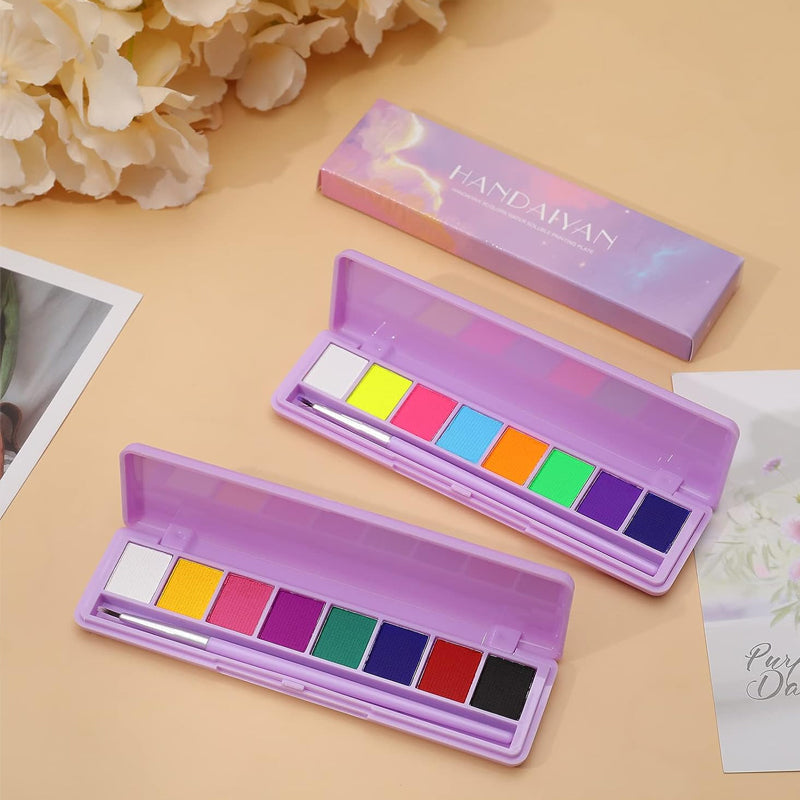 In water oplosbaar fluorescerend make-uppalette