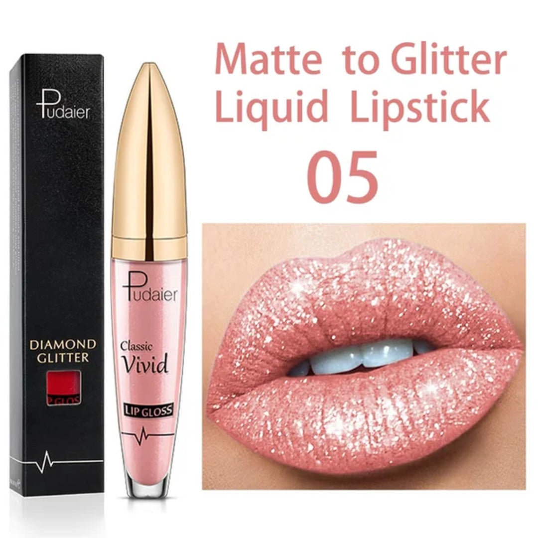 GlitterGlam - Aantrekkelijke glitter lippenstift | 1+1 GRATIS