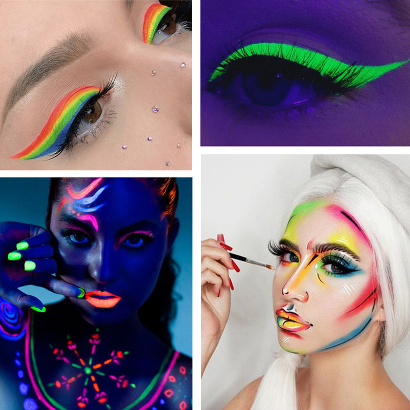 In water oplosbaar fluorescerend make-uppalette