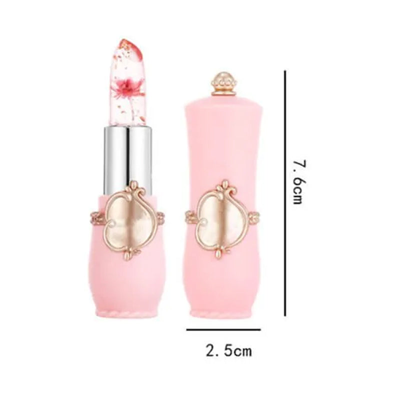 Kristal Jelly Bloem Kleur veranderende Lippenstift