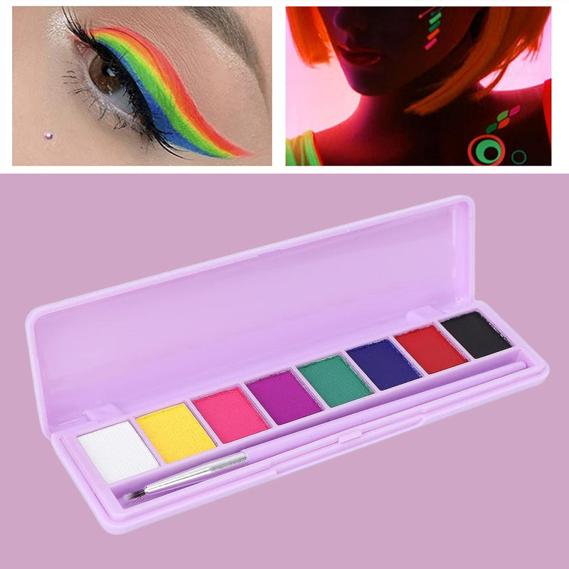 In water oplosbaar fluorescerend make-uppalette