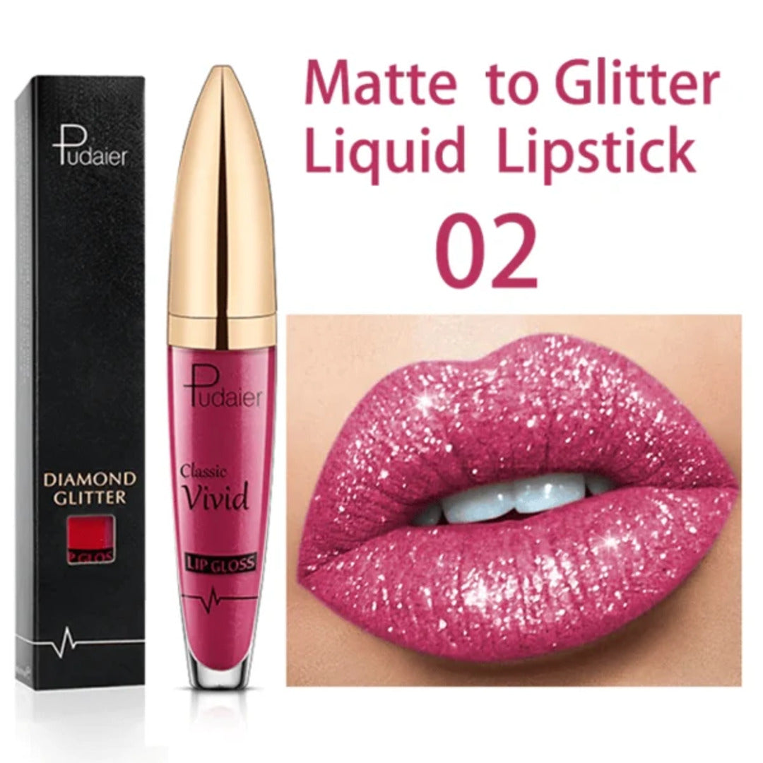 GlitterGlam - Aantrekkelijke glitter lippenstift | 1+1 GRATIS
