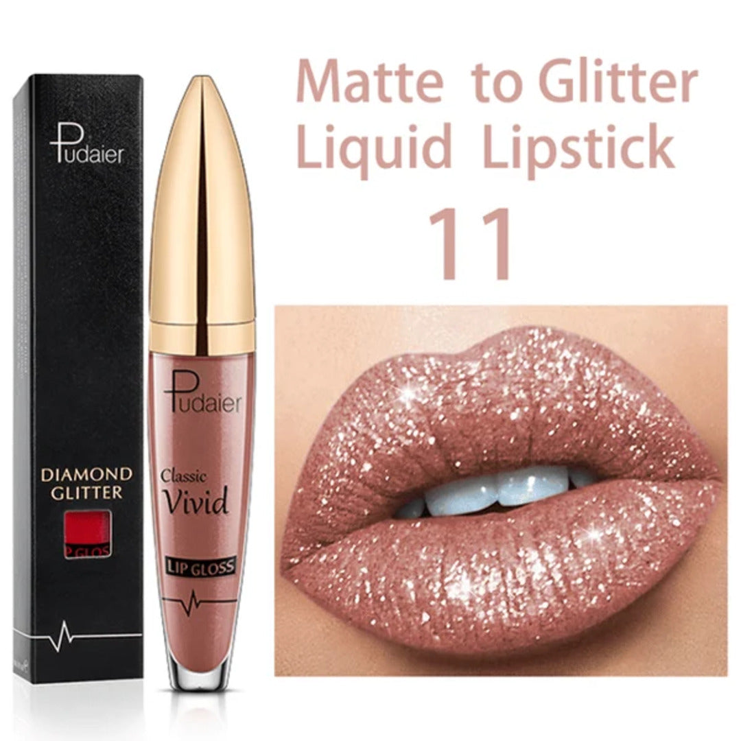 GlitterGlam - Aantrekkelijke glitter lippenstift | 1+1 GRATIS