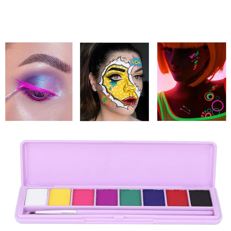 In water oplosbaar fluorescerend make-uppalette