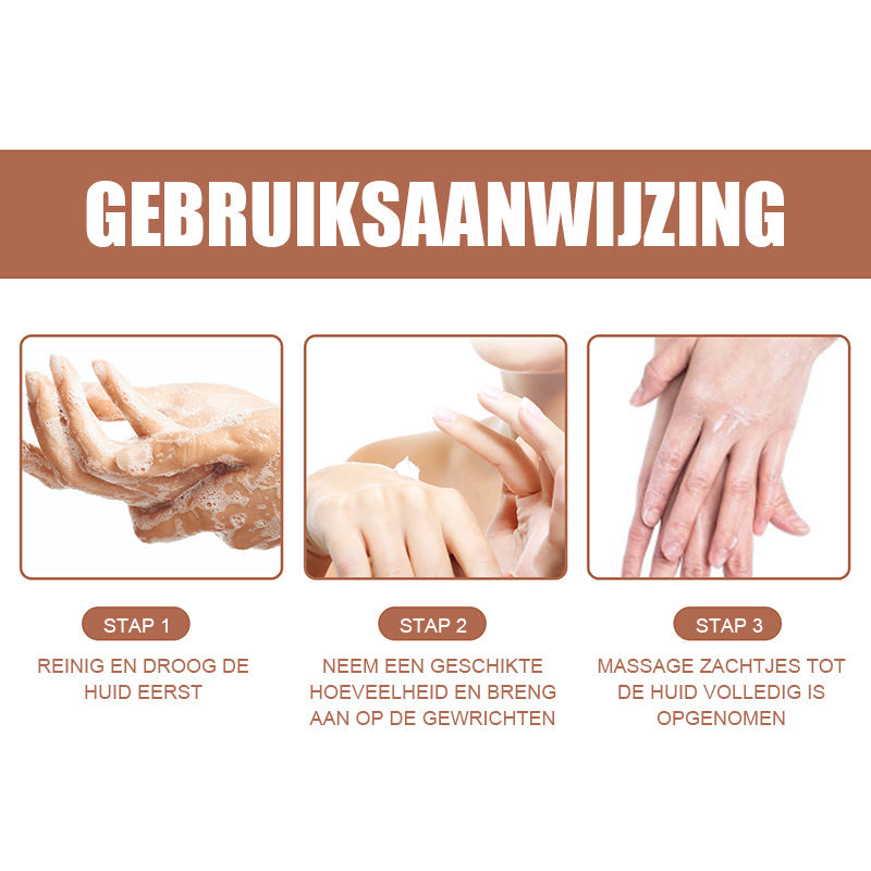 Donkere knieën en ellebogen Sterke blekende crème