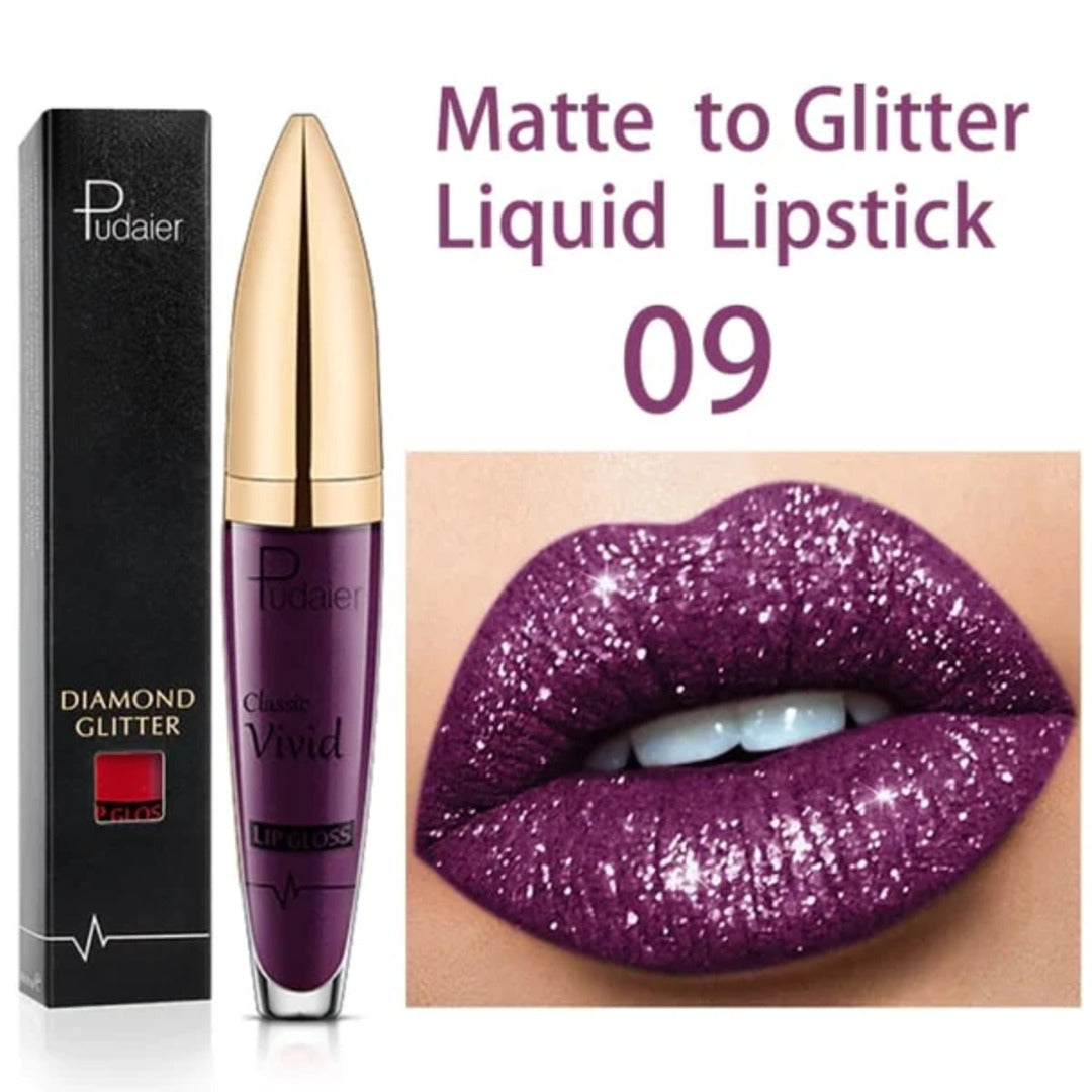 GlitterGlam - Aantrekkelijke glitter lippenstift | 1+1 GRATIS