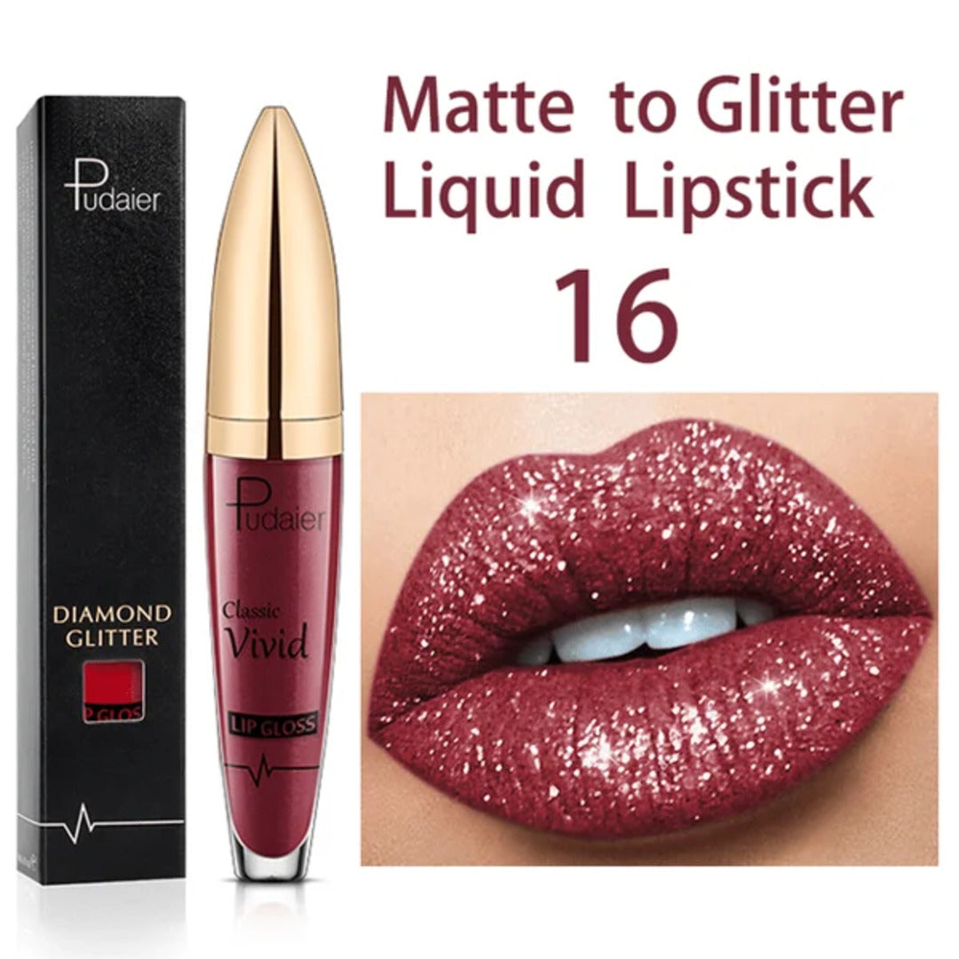 GlitterGlam - Aantrekkelijke glitter lippenstift | 1+1 GRATIS