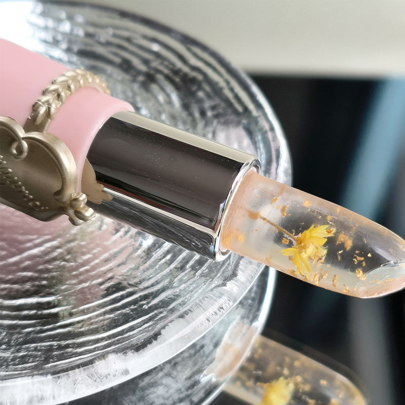 Kristal Jelly Bloem Kleur veranderende Lippenstift