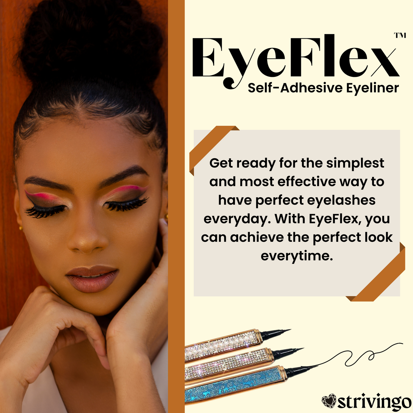 1+1 GRATIS | EyeFlex - Zelfklevende Eyeliner Pen - Geen lijm of magneten nodig