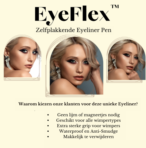 1+1 GRATIS | EyeFlex - Zelfklevende Eyeliner Pen - Geen lijm of magneten nodig