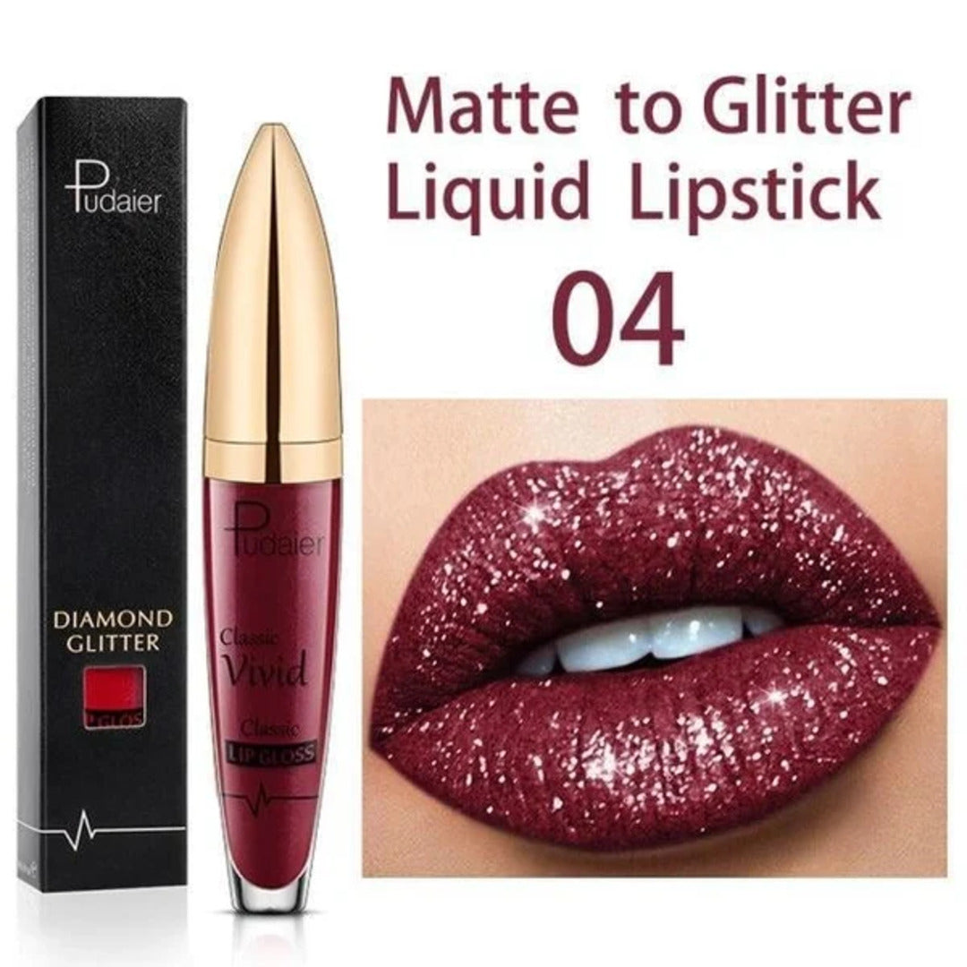 GlitterGlam - Aantrekkelijke glitter lippenstift | 1+1 GRATIS