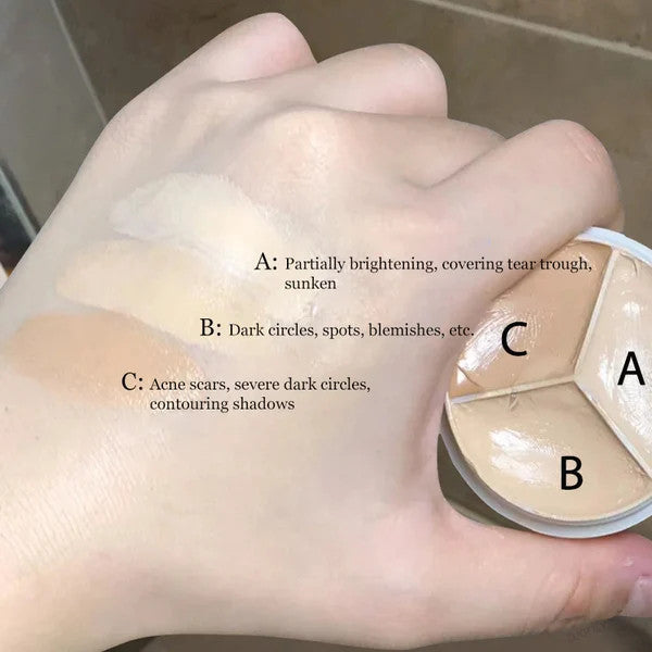 Driekleurig Concealer Palet – SPF 43