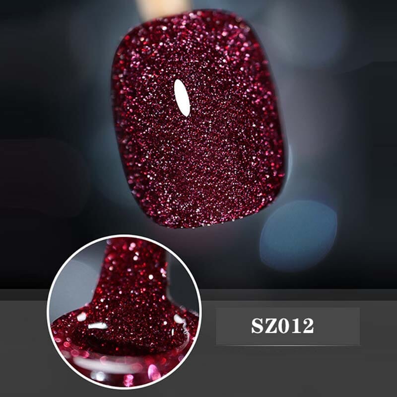 Gelnagellak met hoog dichtheid glitter