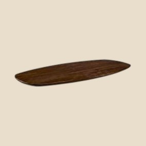 Eettafel Sloppy Edge Deens ovaal uit de Grand Collection, 160 x 100 cm, espresso mangohout met Matrix XL poot taupe