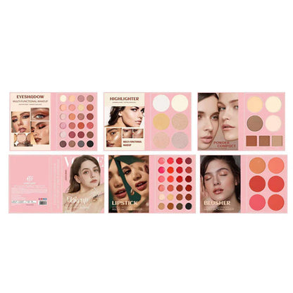 Magisch make-upboek | 67-kleuren multifunctioneel make-up palet boeken set