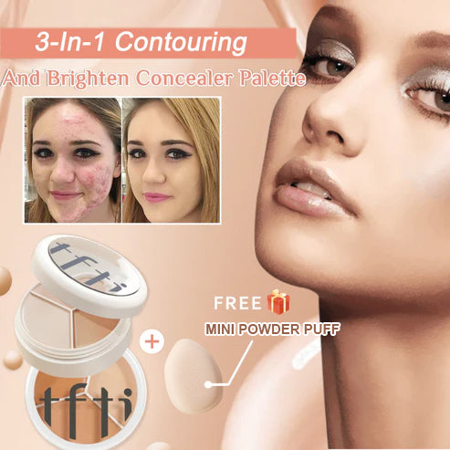 Driekleurig Concealer Palet – SPF 43