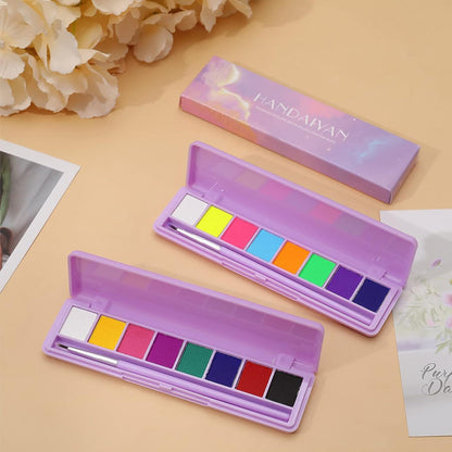 In water oplosbaar fluorescerend make-uppalette