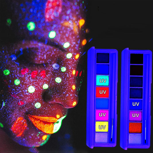 In water oplosbaar fluorescerend make-uppalette