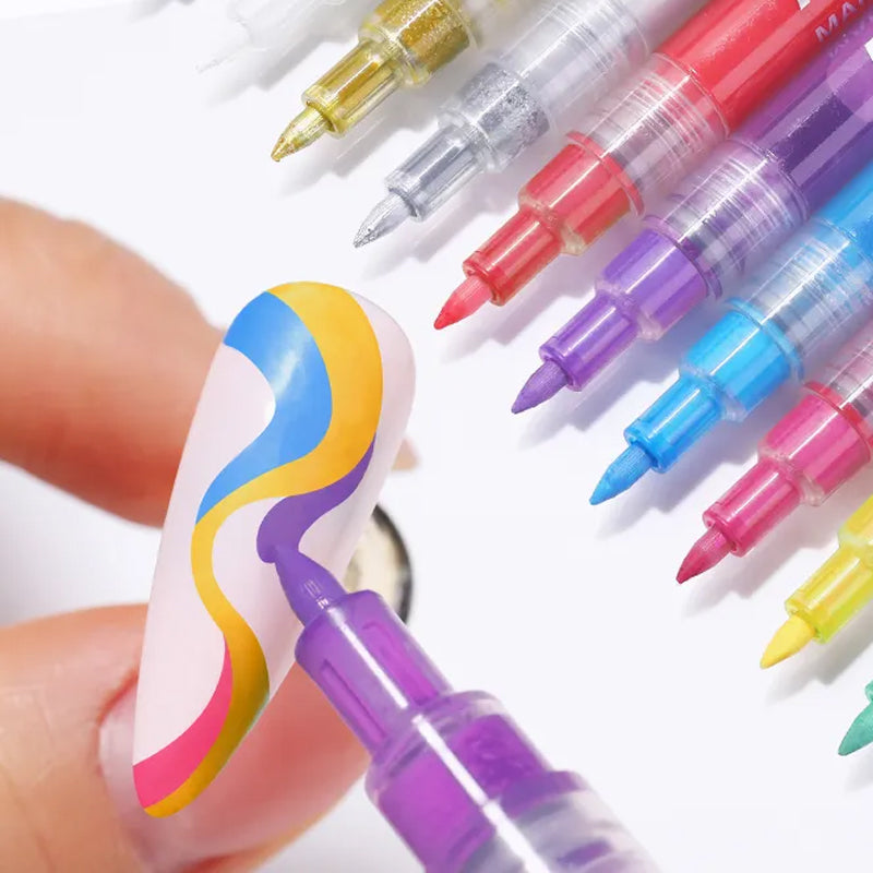 NailMaster - Professionele nagelkunst thuis met 12 levendige kleuren | 50% KORTING
