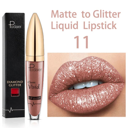 GlitterGlam - Aantrekkelijke glitter lippenstift | 1+1 GRATIS