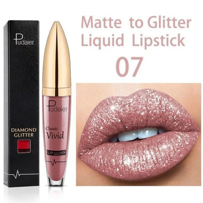 GlitterGlam - Aantrekkelijke glitter lippenstift | 1+1 GRATIS