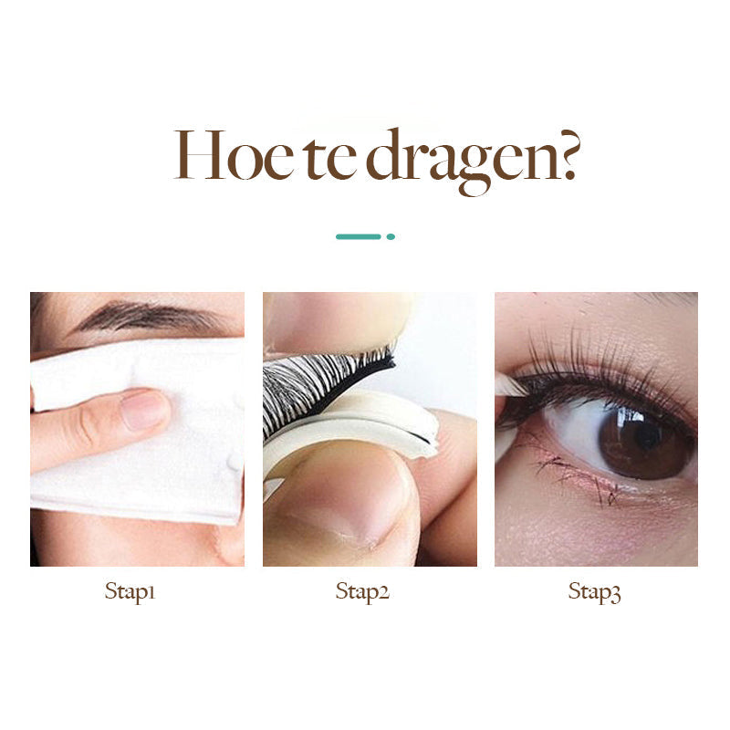 3‑Sec Wimperstrips – Geen Lijm Nodig