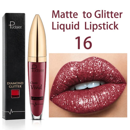 GlitterGlam - Aantrekkelijke glitter lippenstift | 1+1 GRATIS