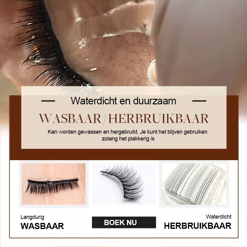 3‑Sec Wimperstrips – Geen Lijm Nodig