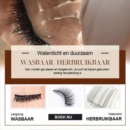 3‑Sec Wimperstrips – Geen Lijm Nodig