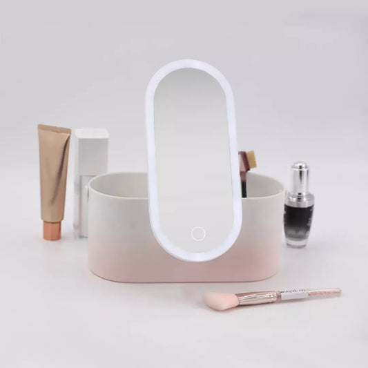 Make up koffer met LED-spiegel