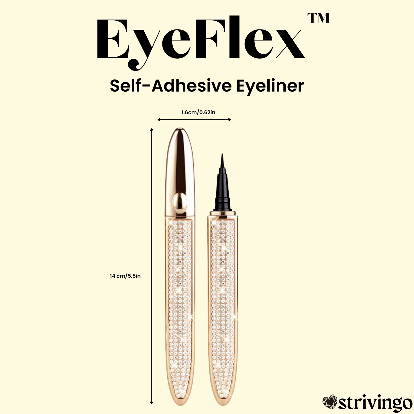 1+1 GRATIS | EyeFlex - Zelfklevende Eyeliner Pen - Geen lijm of magneten nodig