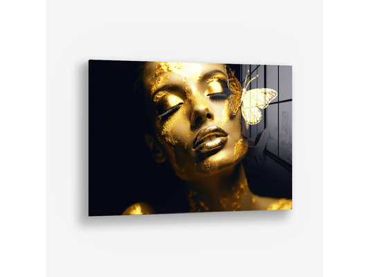 Wandpaneel — Gold Elegance 4p