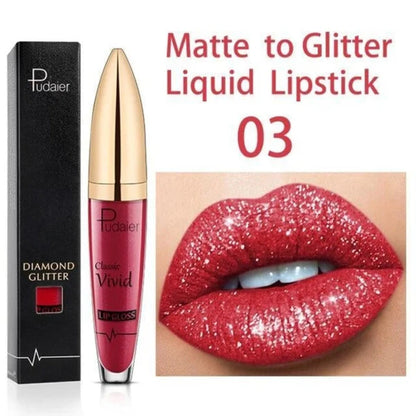 GlitterGlam - Aantrekkelijke glitter lippenstift | 1+1 GRATIS