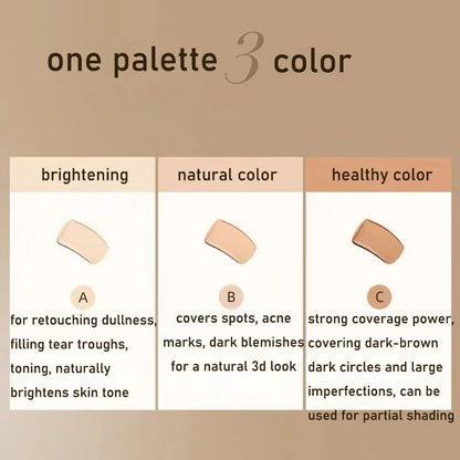 Driekleurig Concealer Palet – SPF 43