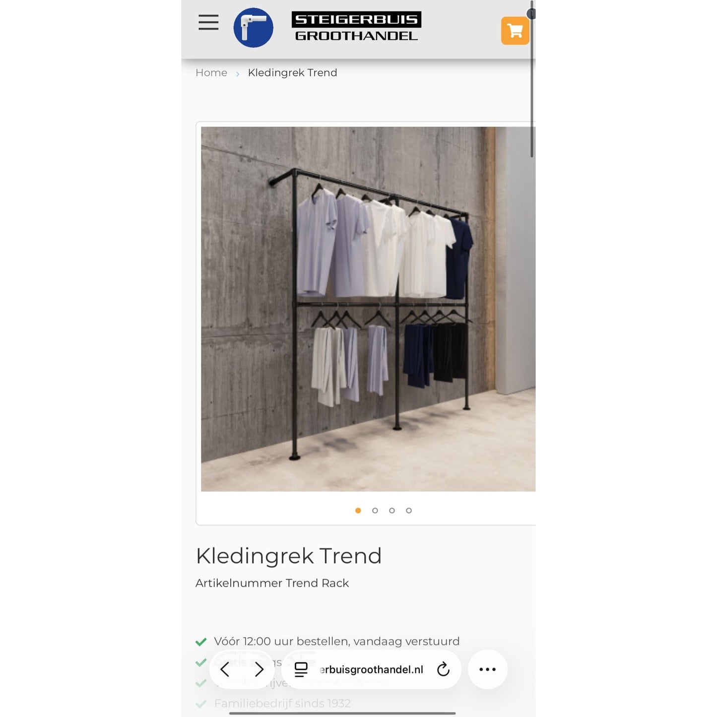 Kledingrek Trend — Comfort Collection 4p